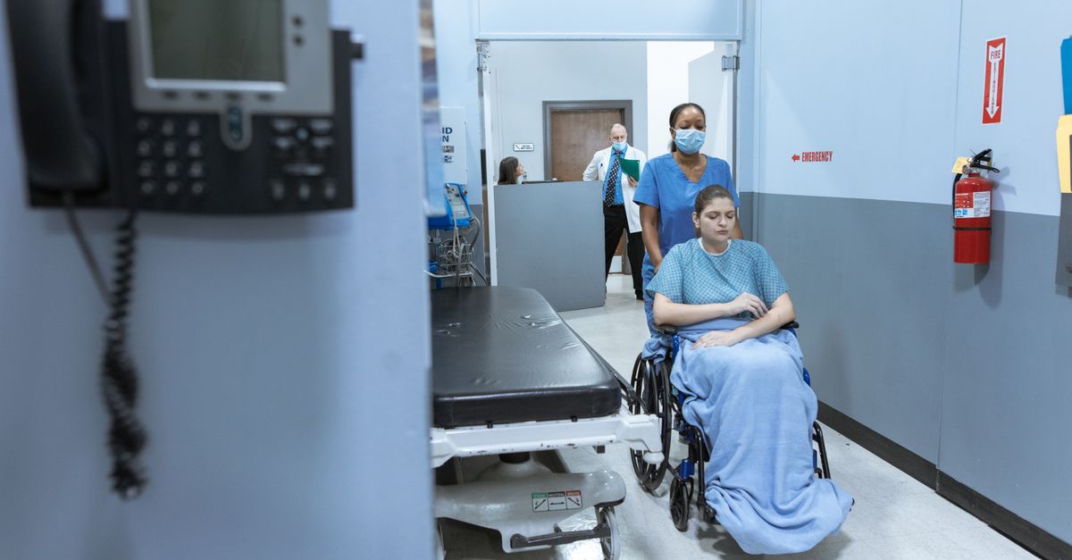 hospital corridor or healthcare facility