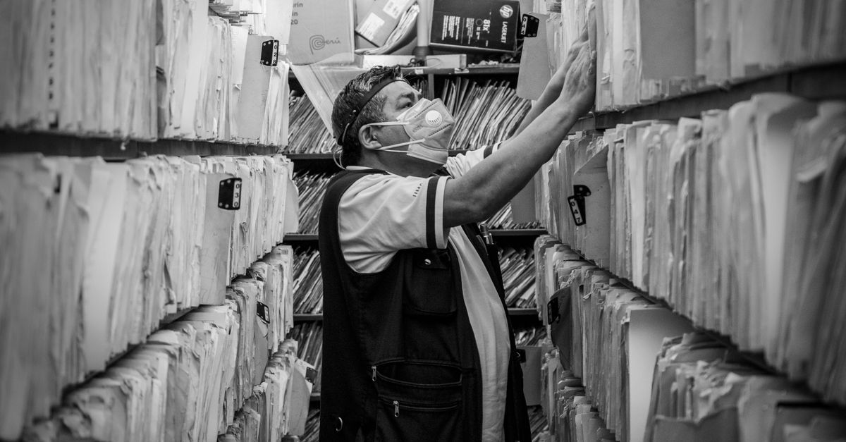 filing records or office documents