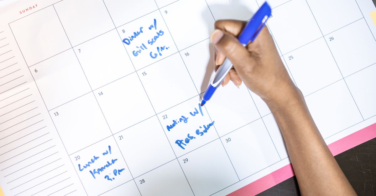 schedule planning or checklist